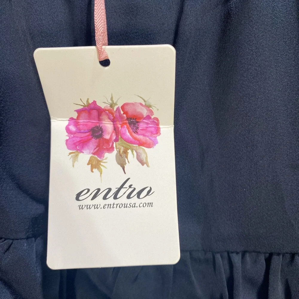 NWT Entro Black Tiered Skater Skirt With Built in Under Shorts‎